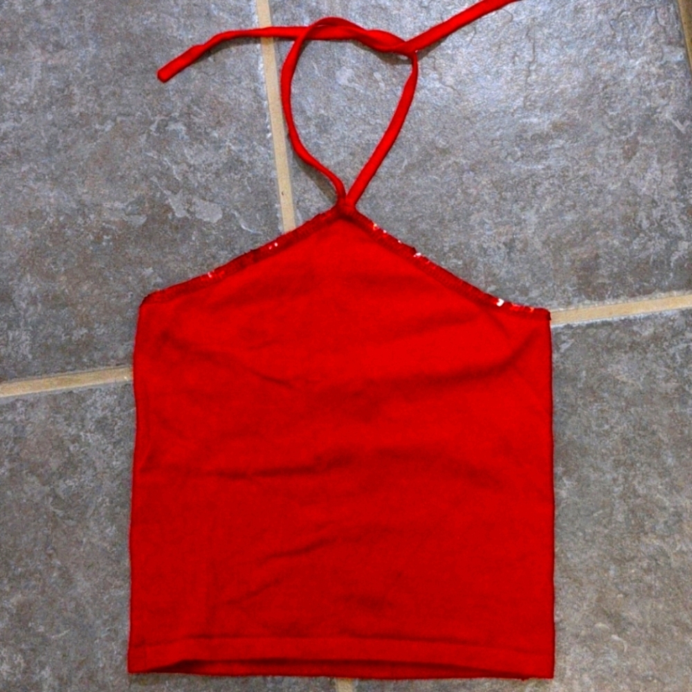 Ralph Lauren cropped halter top